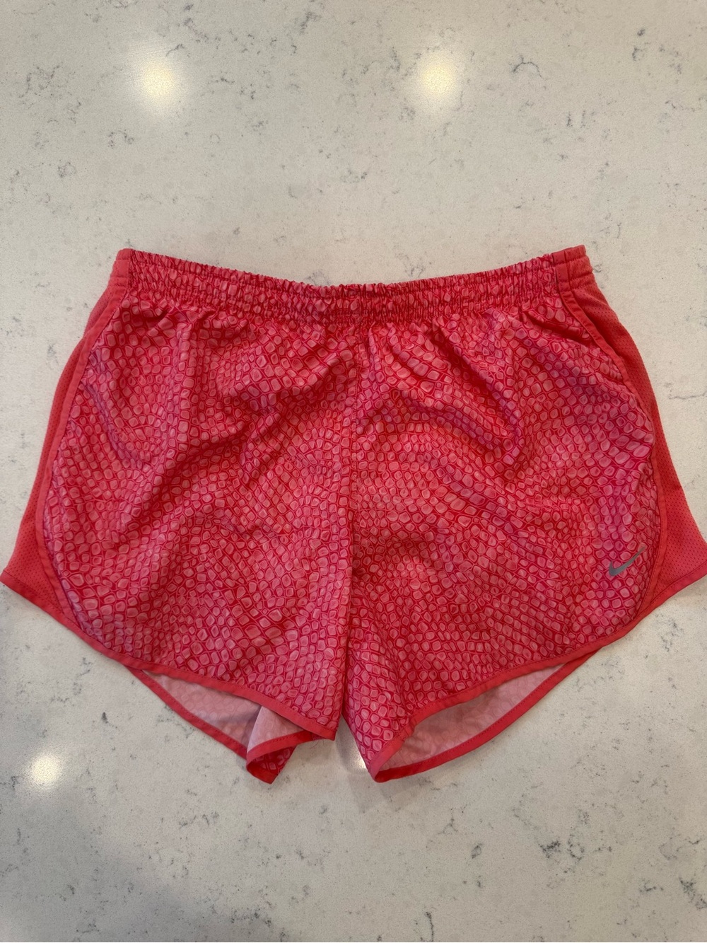 Nike Girls Pink Patterned Athletic Shorts